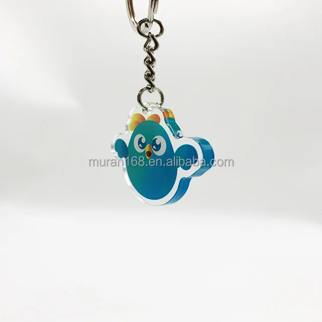 Personalized Acrylic Keychain Custom Printed Acrylic Charms Holo Shaker Charms Personalized Cute Anime Shaker Keychains