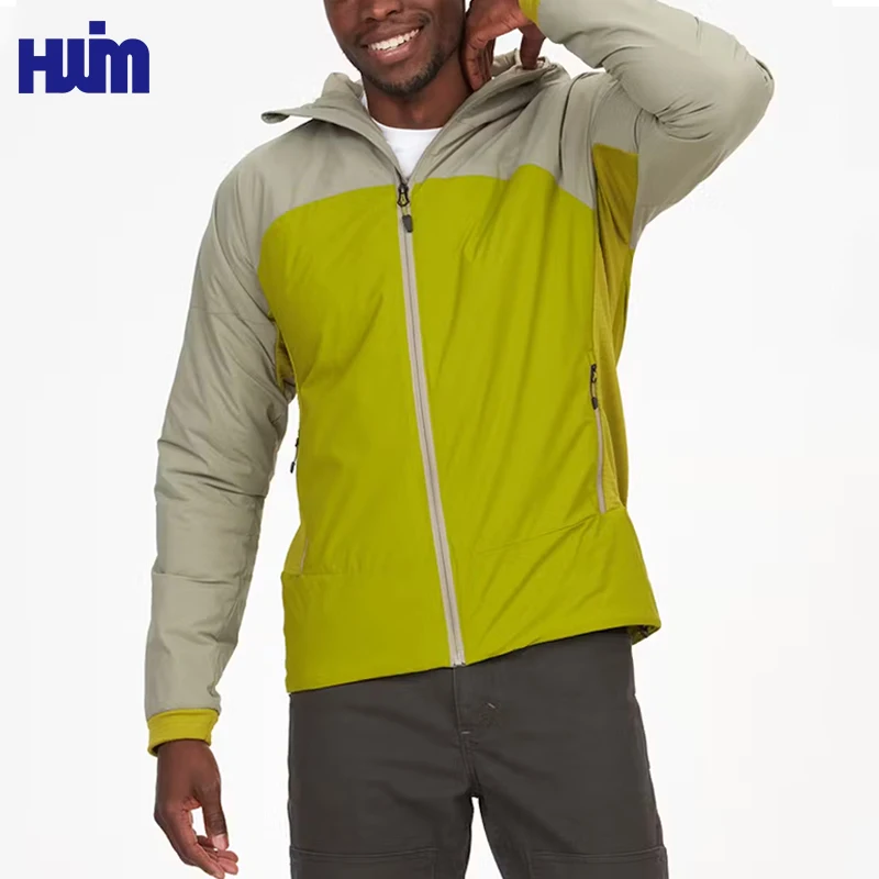 Factory Direct OEM Colorblocked Jacket Coats Soft Stylish Windproof Cycling Hood Jackets Autumn Hiking Men Waterproof Jacket