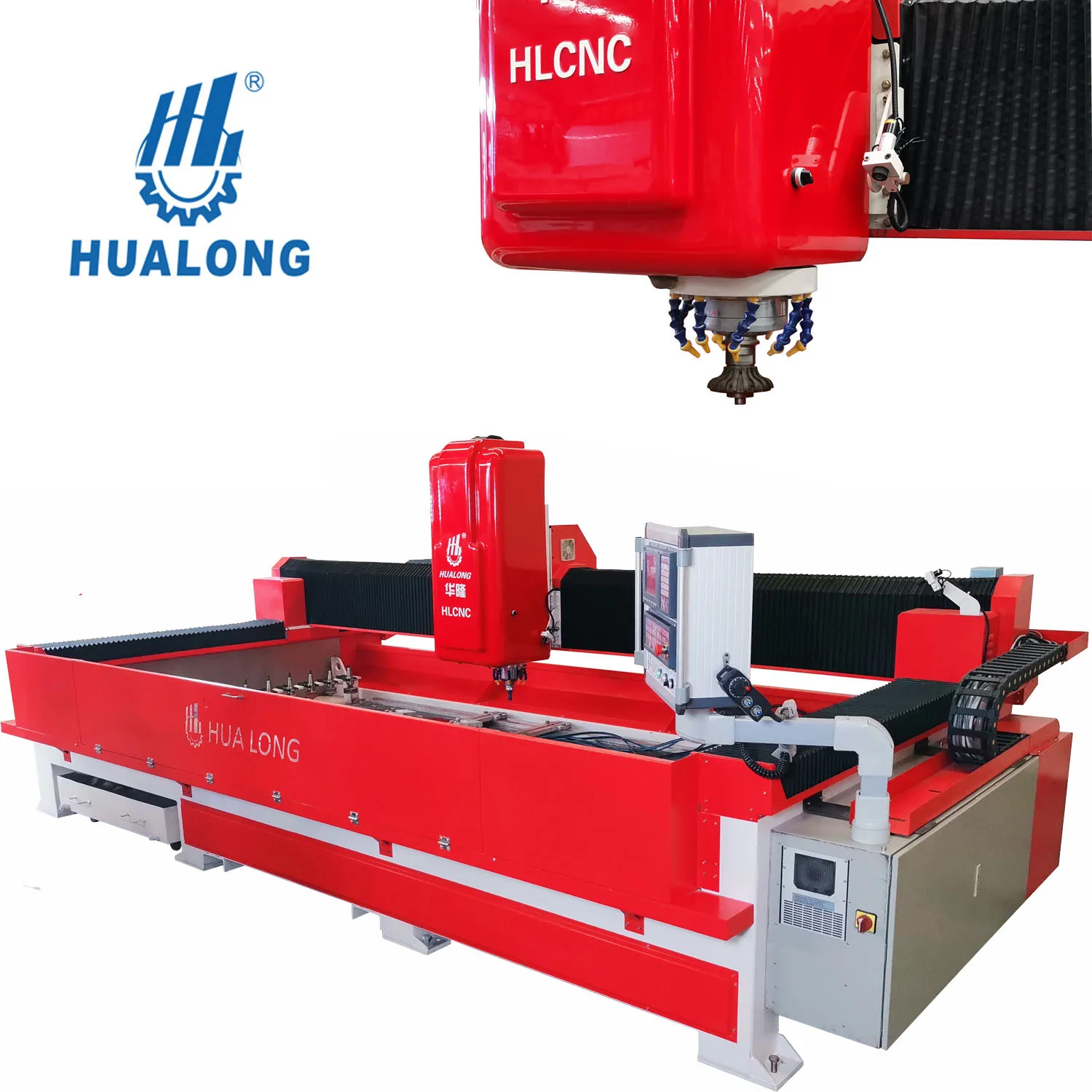 HUALONG machinery HLCNC-3319 3 axis tile cutter marble thin slabs cutter with ce certification cnc stone machine for sale
