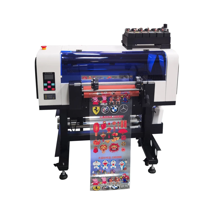 Uv dtf Film Stickers Printer with Varnish for Christmas Decor DIY Gifts Box Bags Card Printing on Demand UV Printing