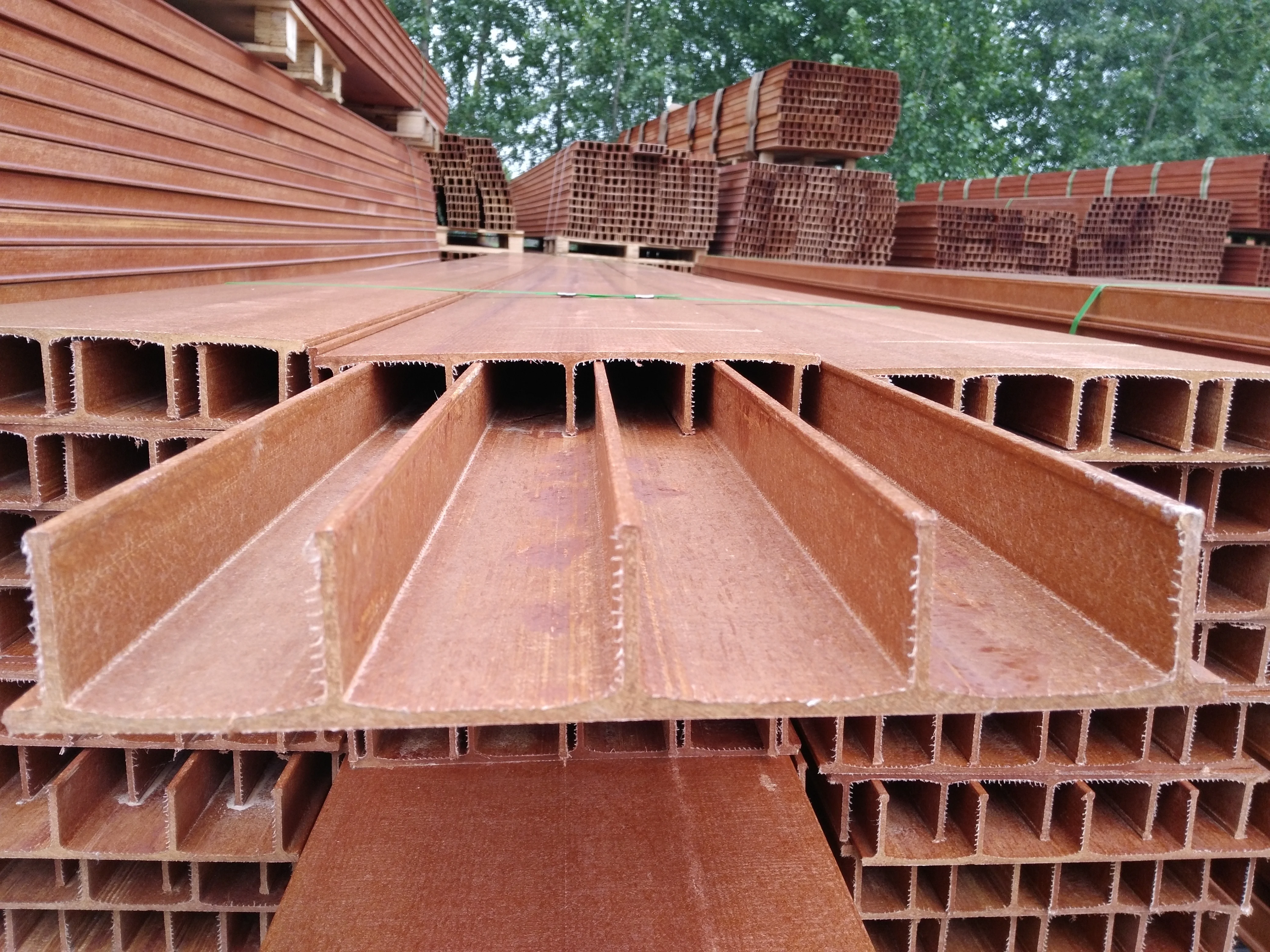 Factory direct sales  Glass Fiber Reinforced Pultruded Glass Fiber ProductsHigh-quality Phenolic Fiberglass I-beam