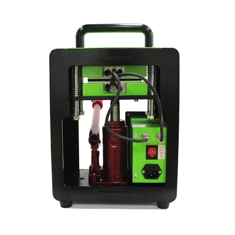 10ton Pressure No need air compressor Hydraulic Manual Green heat press machine Double Heating Plate Heat Press for Oil Presser