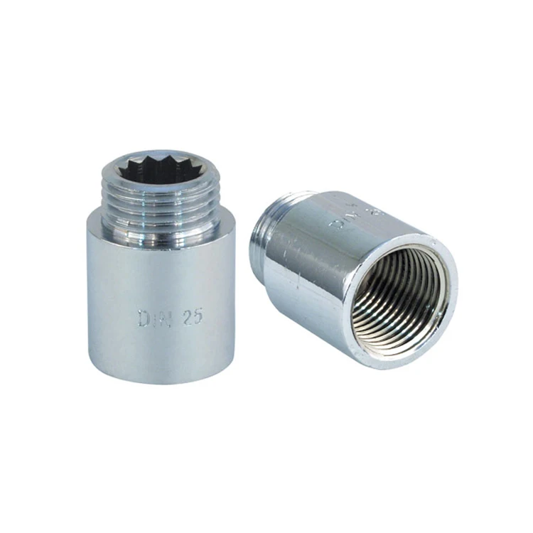 High Quality Standard Grade Chrome Plated Brass Pipe Extension Nipple
