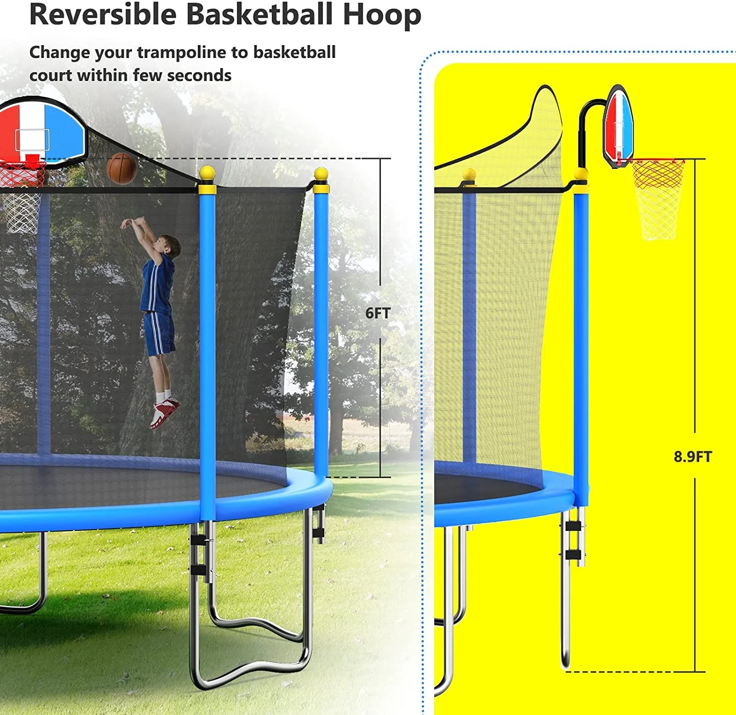 8/10/12/14/16 Ft Trampolines Outdoor Adult and Kids Outdoor Trampolines for Sale