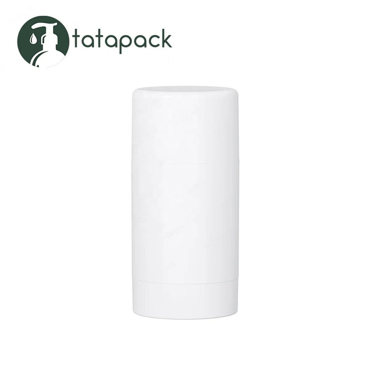 Wholesale white deodorant container 75g for lotion bar stick, virgin plastic 2.5oz twist up deodorant tube for solid sunscreens