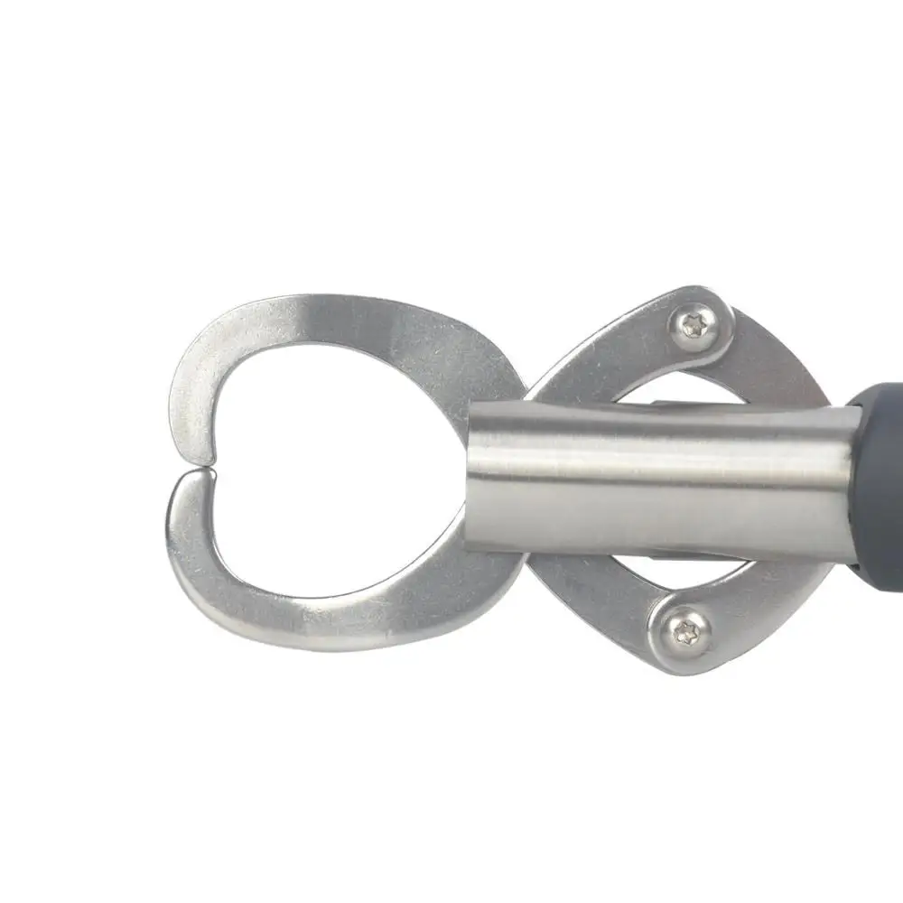 New arrival stainless steel fishing tackle fish catcher with 25kgs scale with soft eva handle