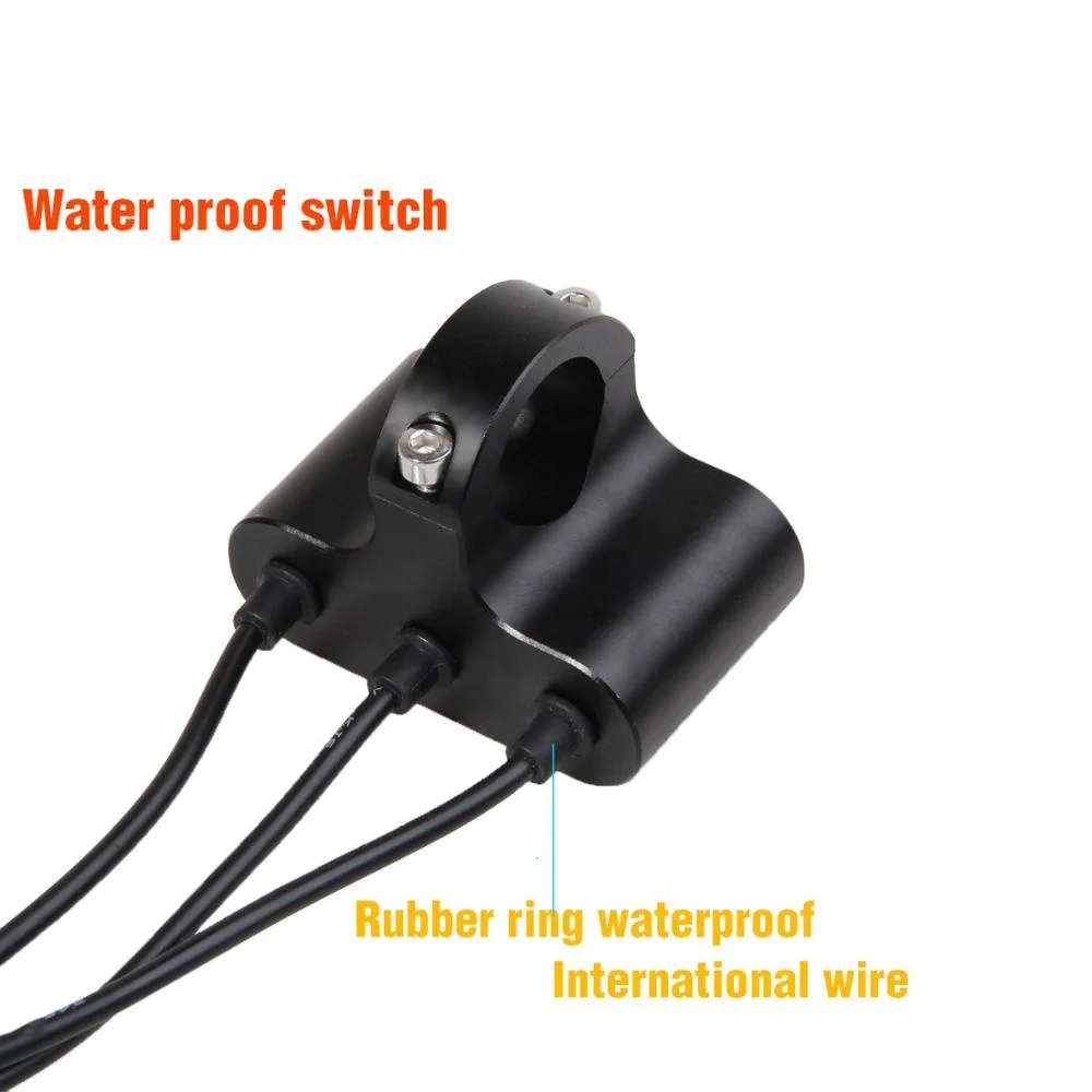 High Quality IP65 Waterproof CNC Precisely Machined ATV RV Car Motorcycle Handlebar Auxiliary Light Triple Switches