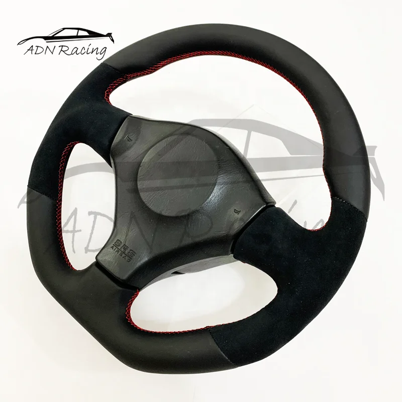 For NISSAN R32 R33 R34 R35 Skyline GTR NAPA+Alcantara Steering Wheel