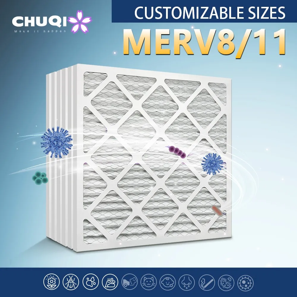 Картонный воздушный фильтр HVAC 20x20x1 Merv 13 фильтры кондиционера для аллергии плесень бактерии дым Hepa Замена