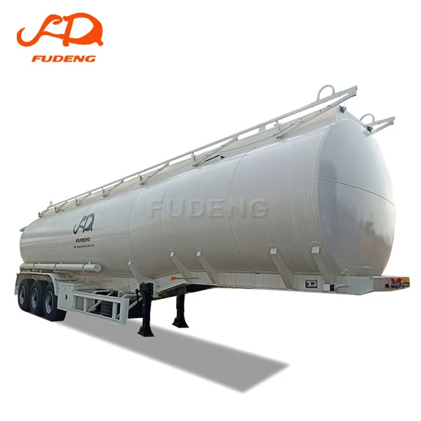 2 axles 3 axles fuel tank semi trailer  40000l 42000l 45000l aluminum material fuel tanker semi trailer hot sale