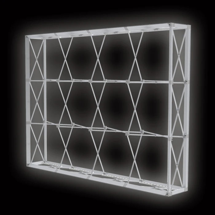 Advertising Tradeshow exhibition booth display tension fabric backdrop SEG pop up led backlit light box