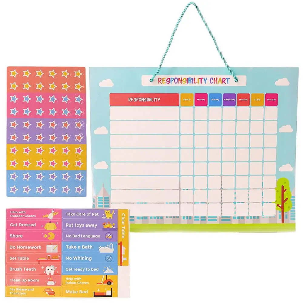 promotion hot sale 16x12inch multip kids reward chart magnetic