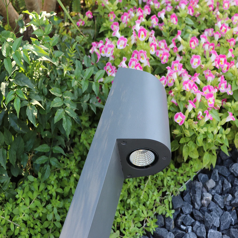 60CM downward lighting sand black warm white led garden bollard lawn light