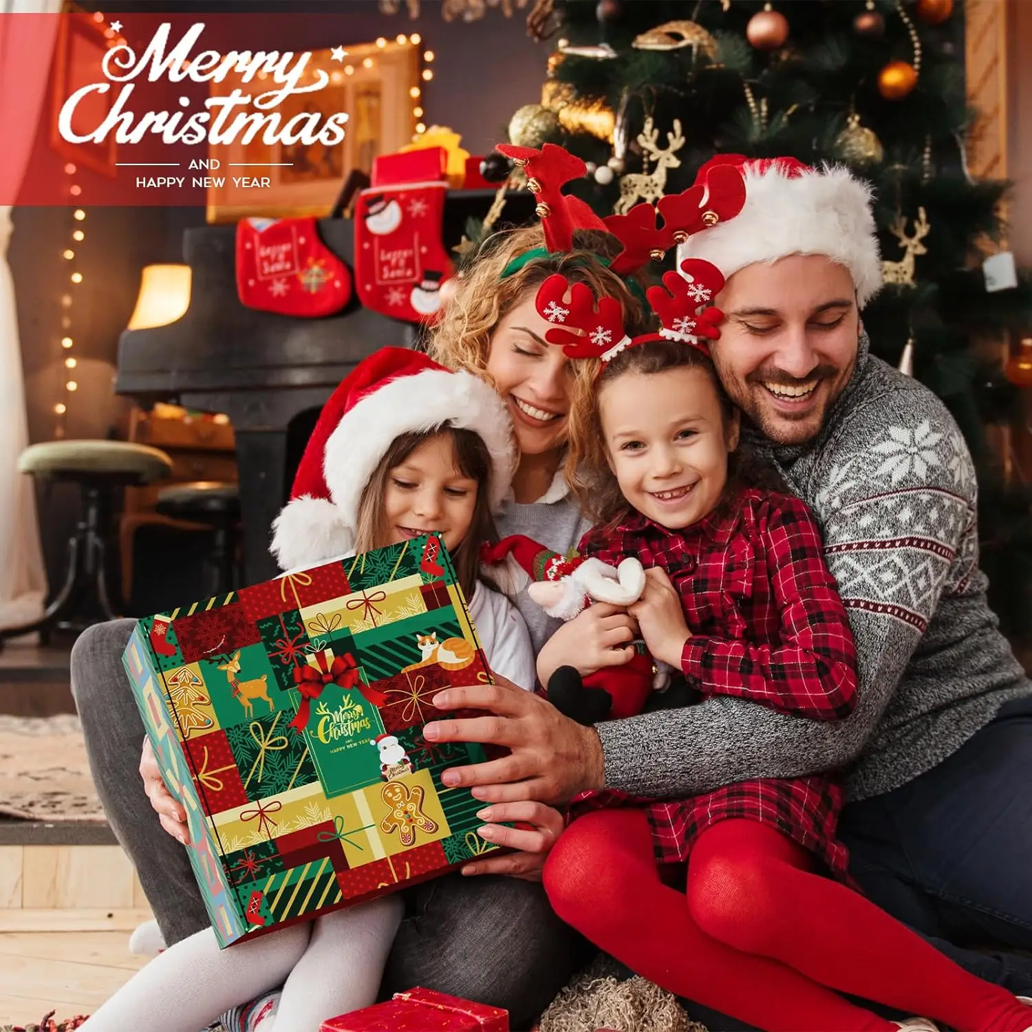 New product in 2023 Christmas customize get well soon gifts sets for man and women red blanket cap wholesale self care gift set