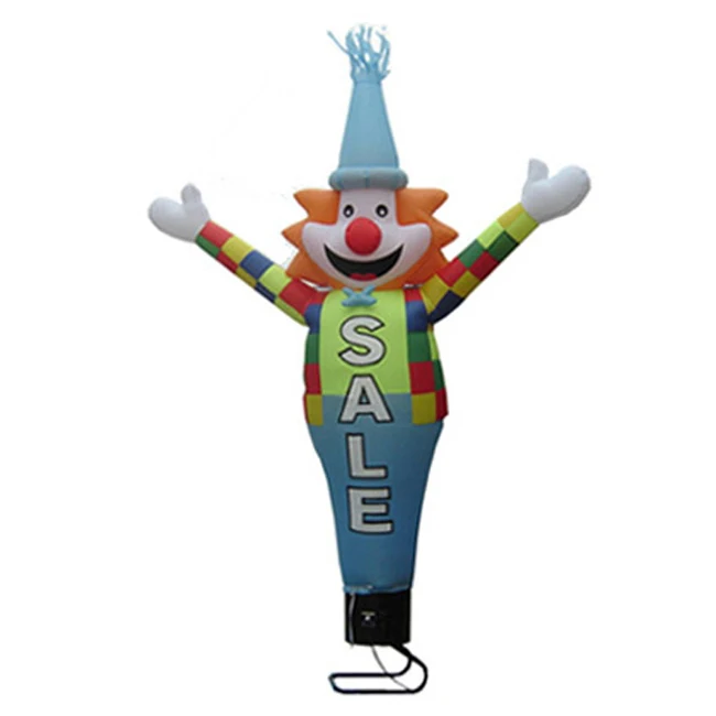 Outdoor 3 to 5 meters advertising clown inflatable air dancer with certified blower affilated for promotion