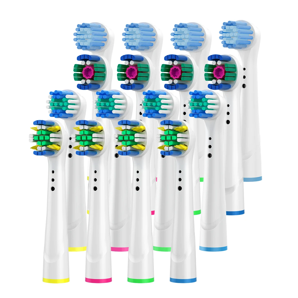 16 Packs Toothbrush Head Compatible with B raun Oral Electric Toothbrush Replacement Brush Heads for Pro 1000 2000 500 300 Smart