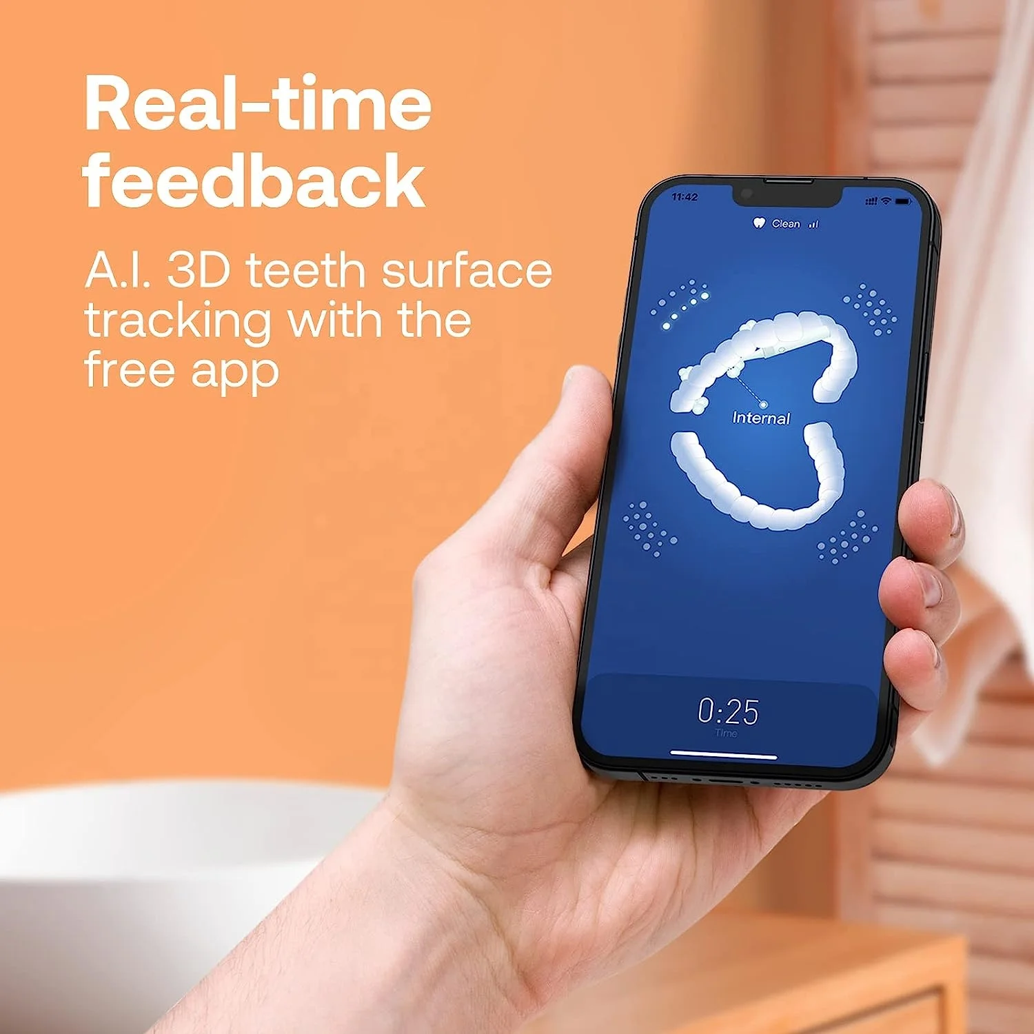 Bitvae S3 Rechargeable Electric Power Toothbrush with Pressure Sensor