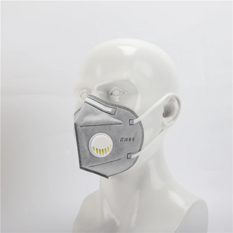 Wholesale 7-ply Disposable Activated Carbon Face Mask Protective Kn95 Mask With Valve