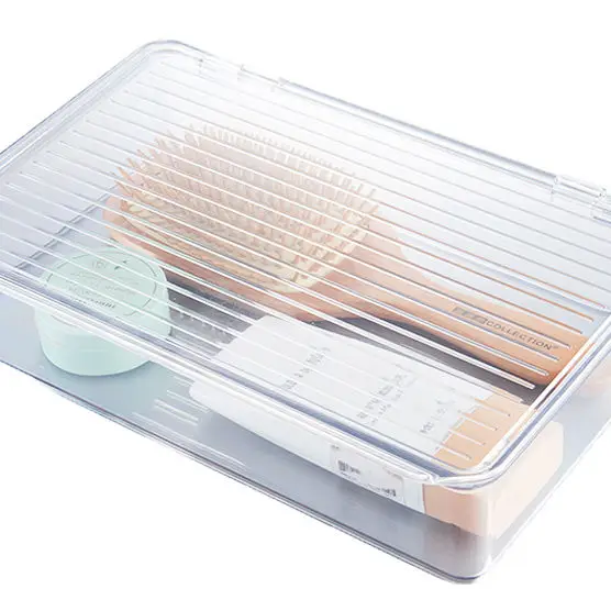 New Design Rectangle Storage Box Acrylic Cosmetics Baskets Makeup