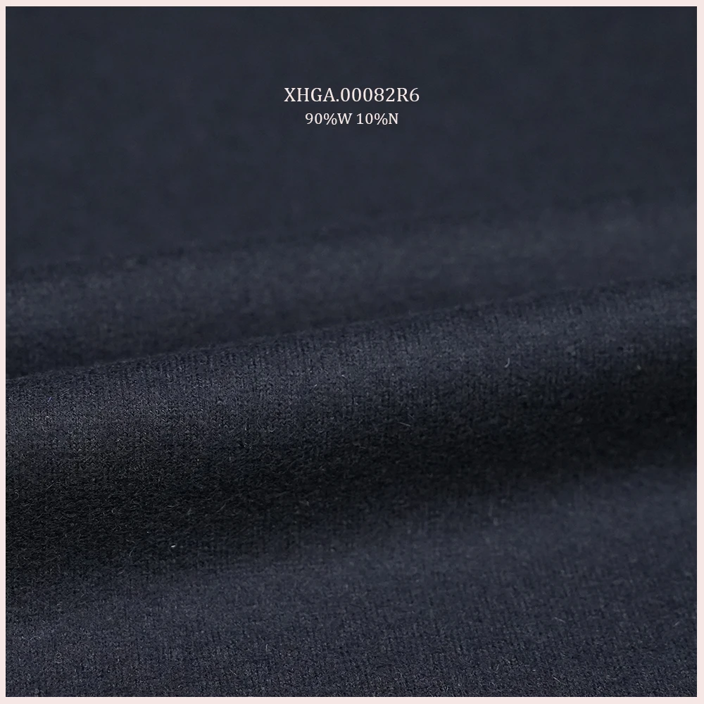 Merino Wool Knit Fabric 90%Wool 10%Nylon Jersey Fabric For Winder Inner layer Dress Pants Suit