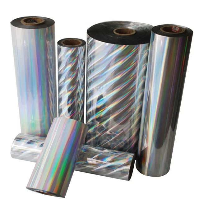 
Christmas Gift Box Decoration Workmanship Self Adhesive Seamless Rainbow Holographic Film 