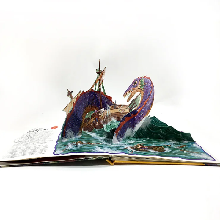 New Design cartoon children popup book print service