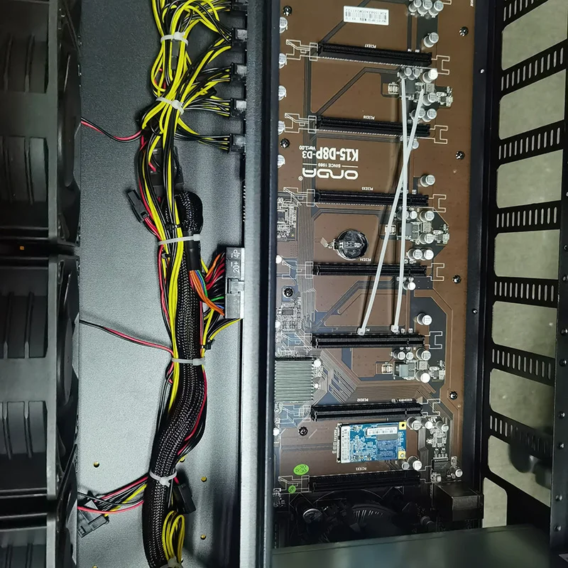 Brand new stock 2300w psu 8GPU card 55mm board / case