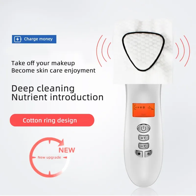 Cavitation Cryotherapy Machine LED Hot Cold Hammer face lifting Vibration Massager Anti Aging Skin Tightening Beauty Instrument