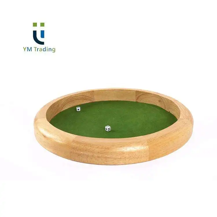 Wooden Dice Tray 29.5Cm Is Mostly Used For Board Games In Wine Table Entertainment Venues