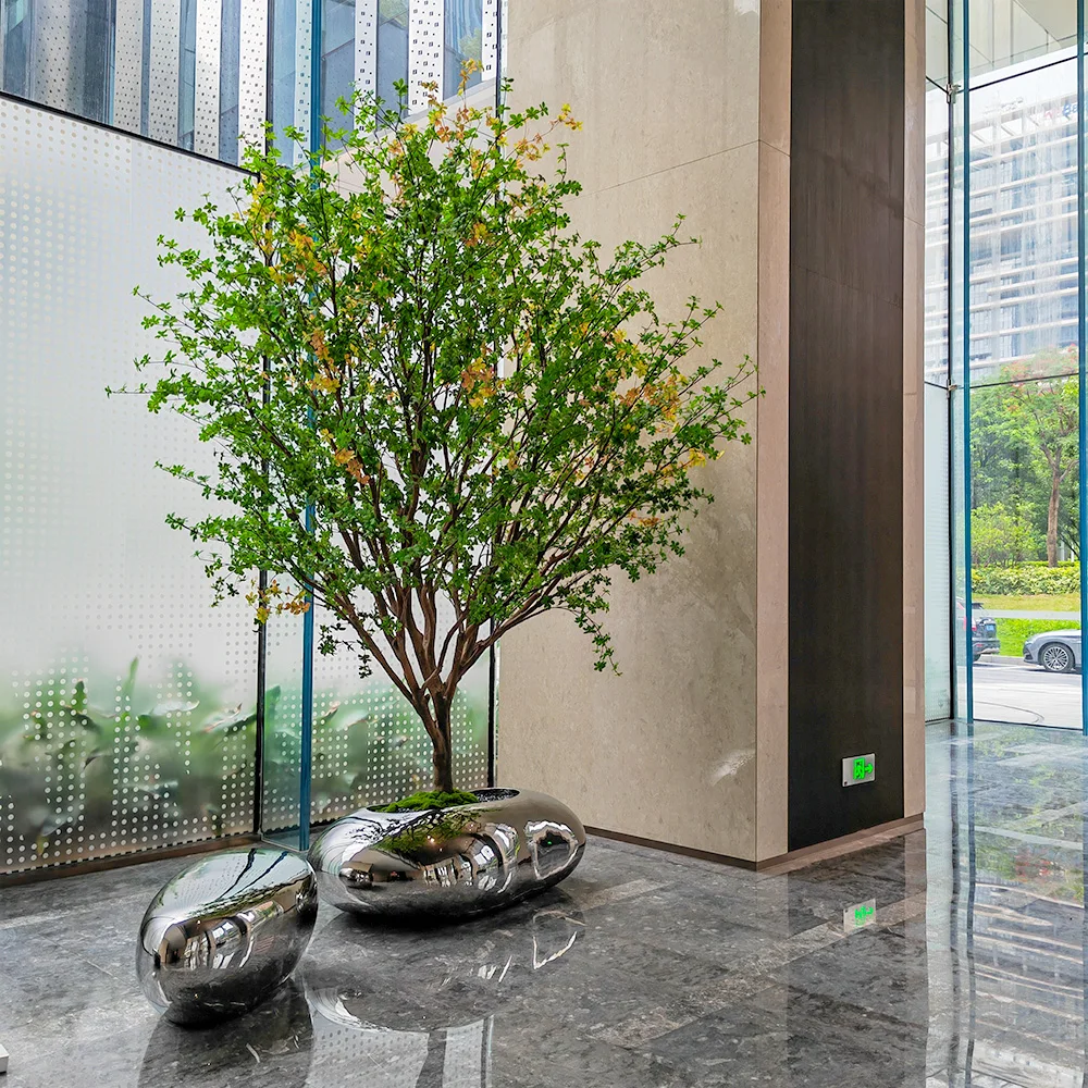 YouTube Hot Luxurious Handmade Fake Green Plant Artificial Enkianthus Perulatus Tree for Home Hotel Restaurant Office Decor