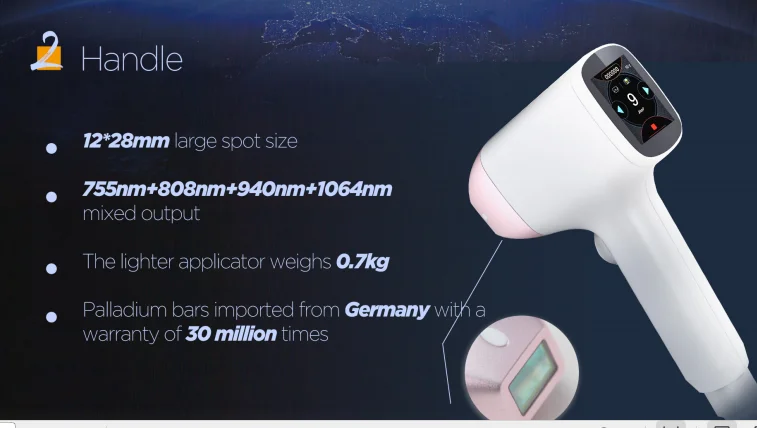 2024 new adss  hair removal laser 755 808 940 1080nm diode laser hair removal machine beauty salon equipment