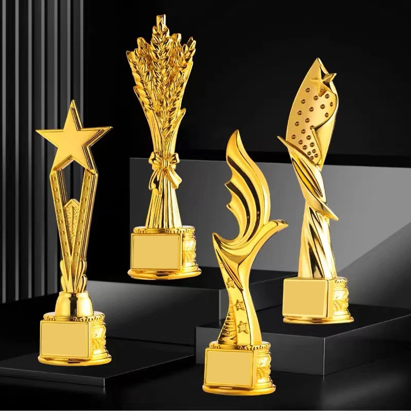 Custom Gifts Gold Trophies And Medals Metal Plastic Sport Trophy Cup Manufactures