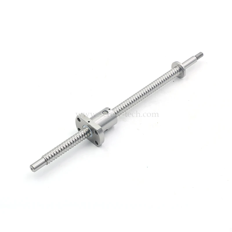 China Factory Made 10mm Miniature Ball Screw With Flange For Electric discharge machine