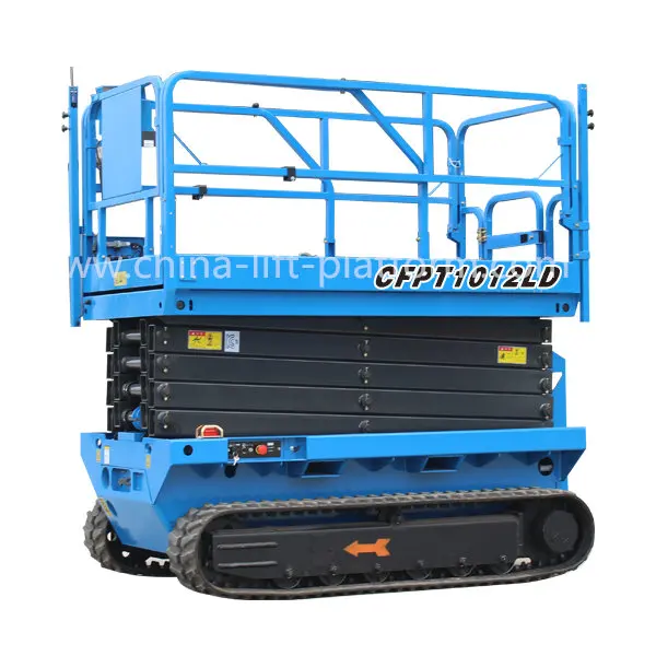  New 6M 8M Crawler Self Propelled Scissor Lift Track Type For