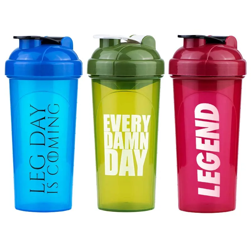 Wholesale Fitness Sports Bpa Free Plastic Custom Logo Gym Bottle Empty Protein Shaker Bottle for Protein Shakes