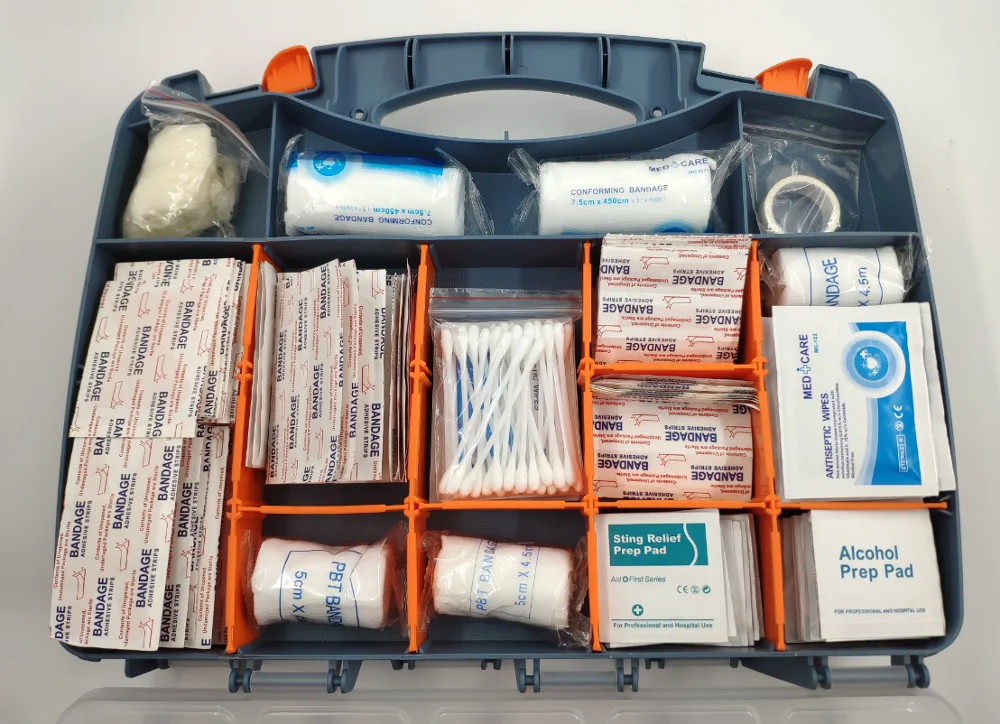 Saferlife NEW Double Sided  Opening tool box perfect hard case for Home & Workplace Safety first aid kit of 50 person