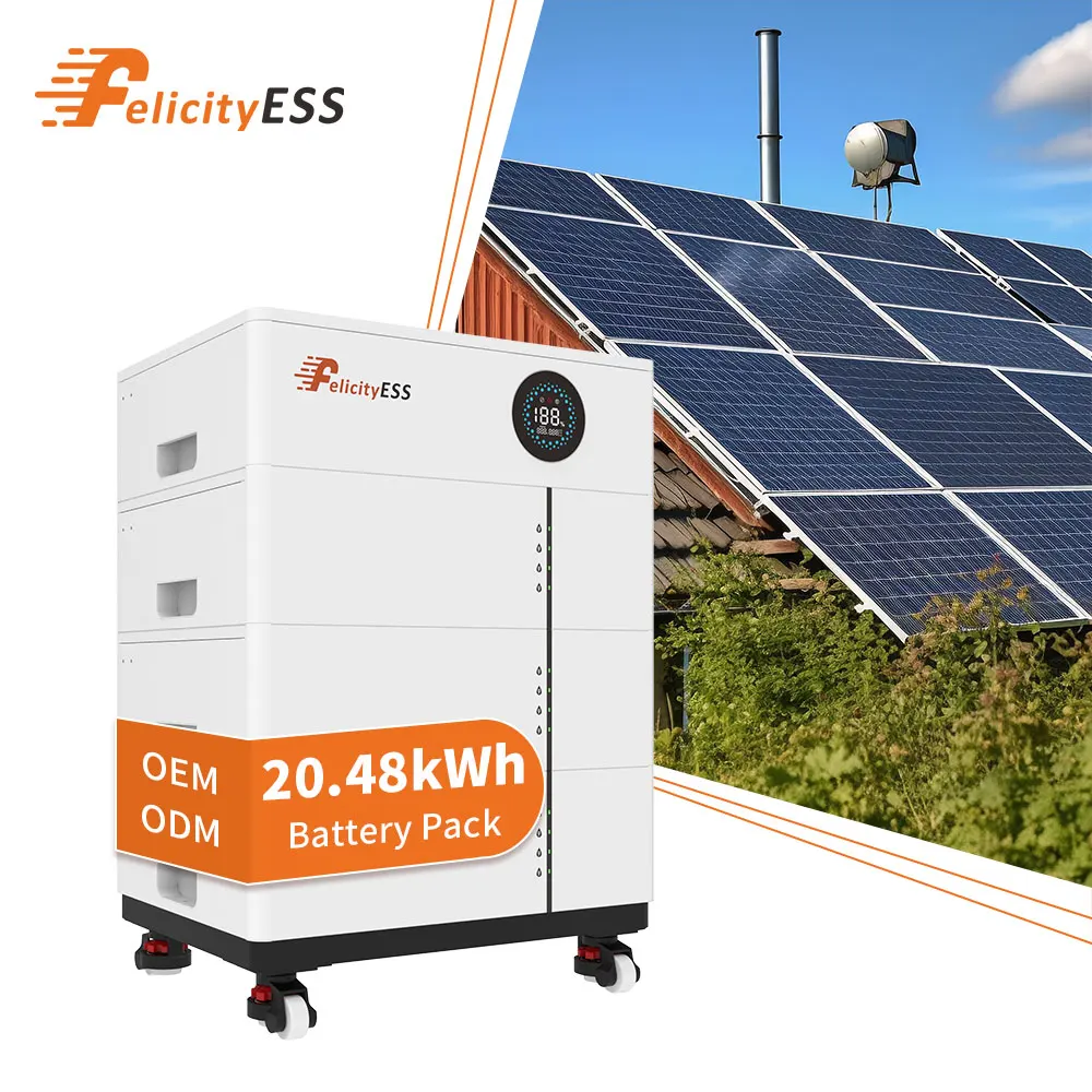 FelicityESS 20.48kWh Lithium Battery Energy Storage Solution for Large Scale Solar Power Systems with High Efficiency