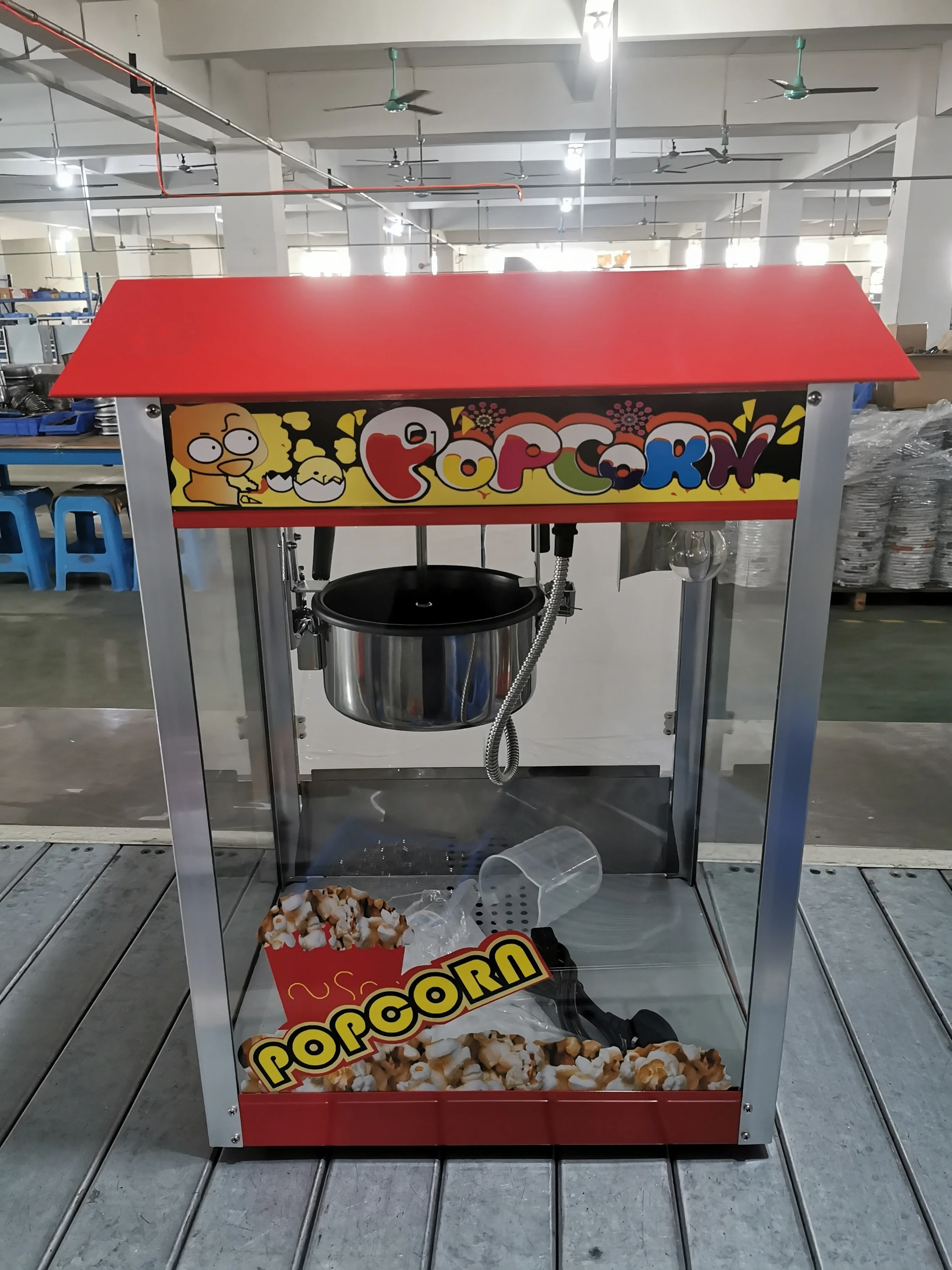 Commercial Popcorn Machine Vending Machine Automatic Electric Popcorn Making Machine Lovely Industrial  Popcorn Maker