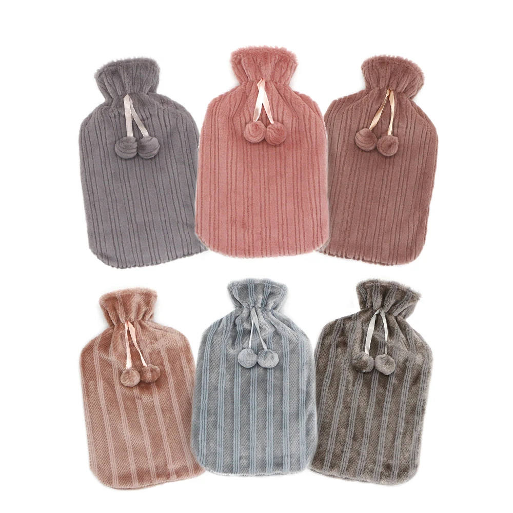 Hot Selling Cheap 2L BS Hot Water Bottles with Plush Cover