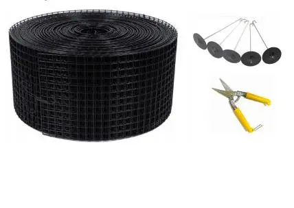 customized galvanized steel aluminium silver black protection wire mesh rolls solar panel mesh kit