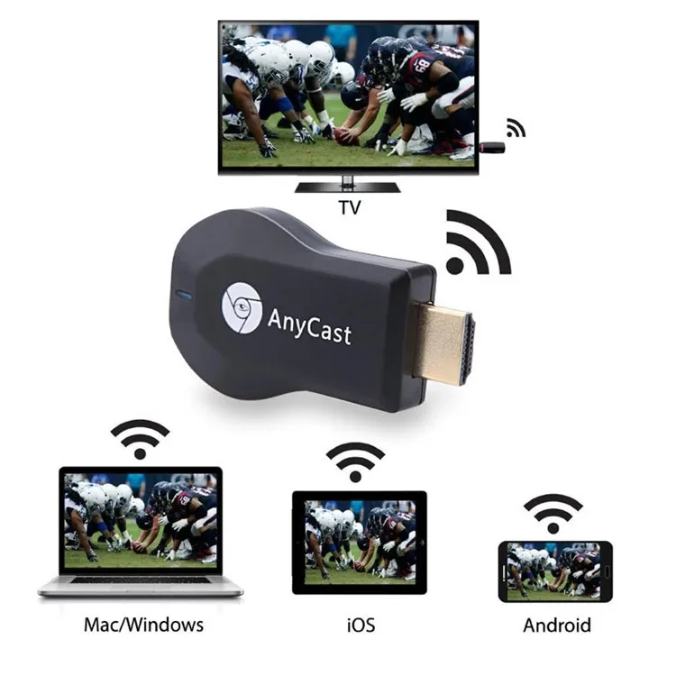 KUYIA M2 Plus TV Stick Wifi Display Receiver Anycast DLNA Miracast Airplay HDMI-compatible Android IOS Dongle