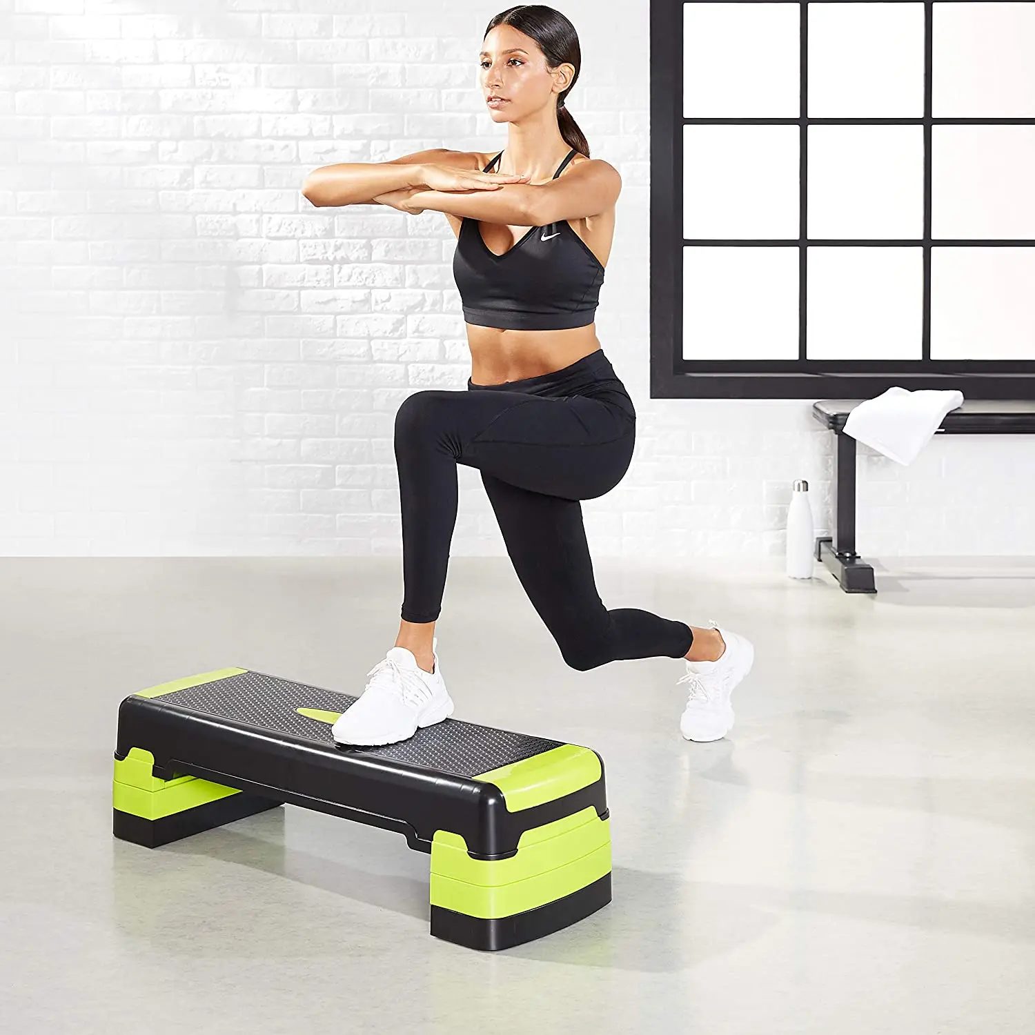 Платформа для аэробных шагов, регулируемая Шаговая платформа для фитнес-упражнений, все размеры