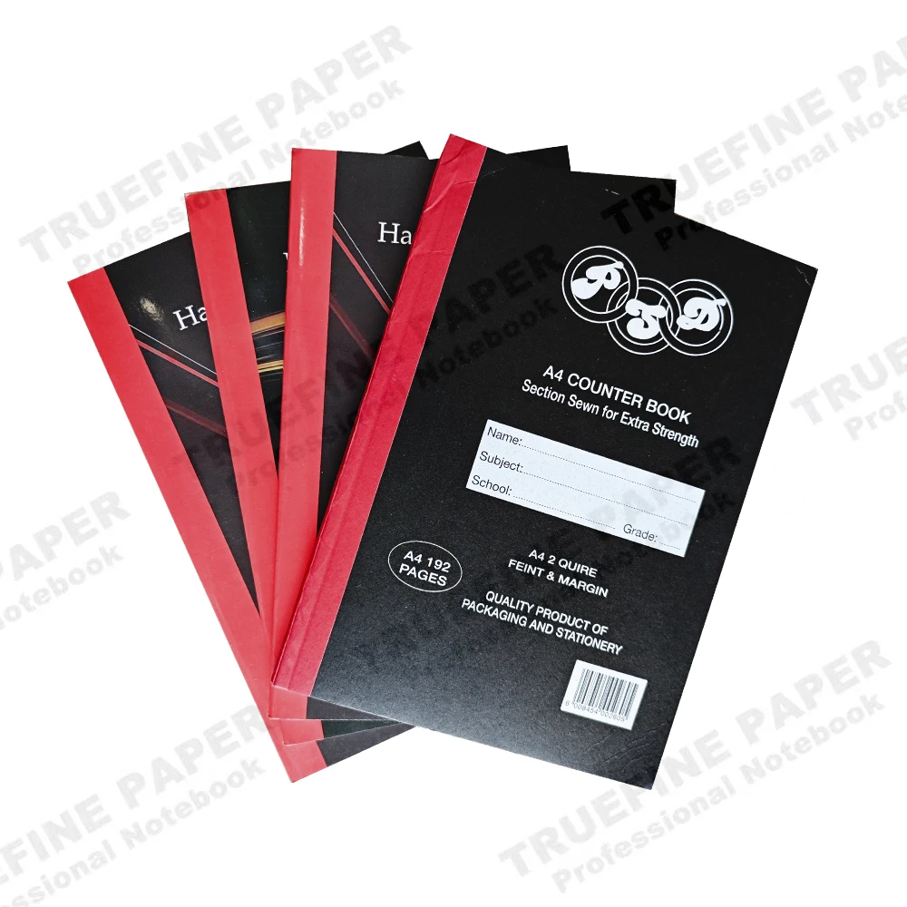 Stationary And Office Supplies Notebooks A5 A4 2 Quire Counter Book Feint & Margin 192 Page Wholesale Price