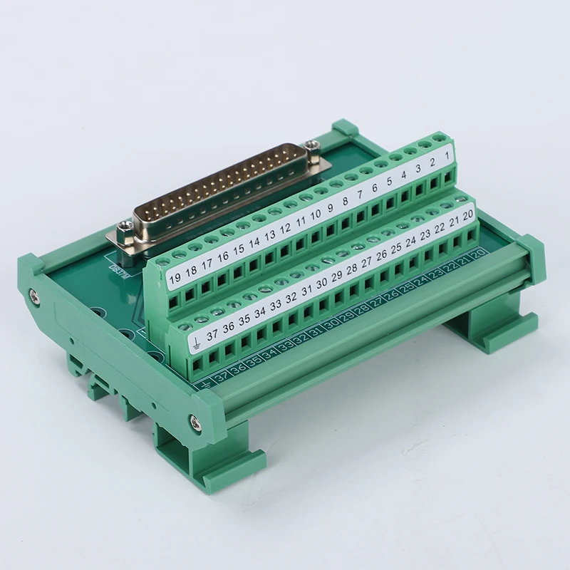 RS232 Serial port DB9 solderless rail type trunk board terminal block