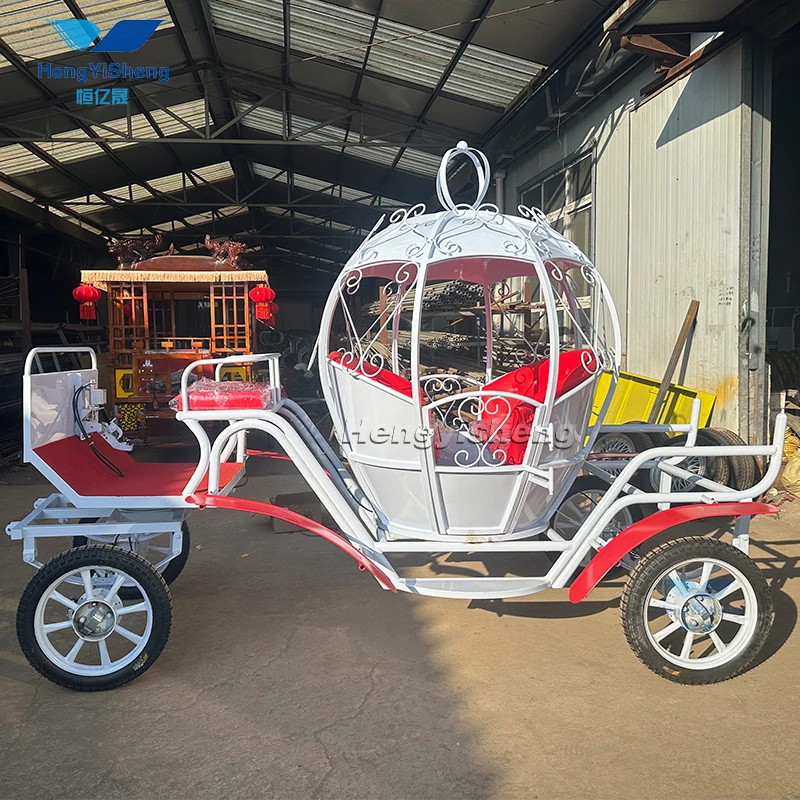 Outdoor Cheap Luxury Wedding Parade Cinderella Horse Drawn Pumpkin Carriage for Sale
