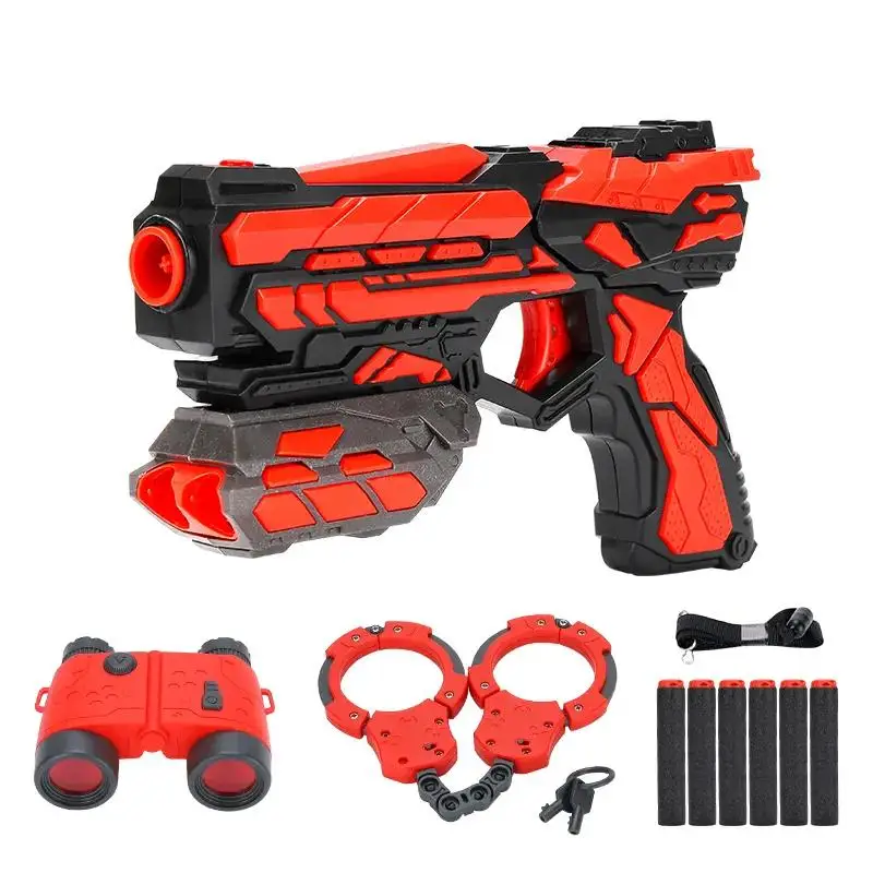 PANDAS Hot Selling Soft-bullet guns safe Shooting Game Red toys Hand Shot Blaster Dart Foam Mini Pistol Air Gun Weapons Toys