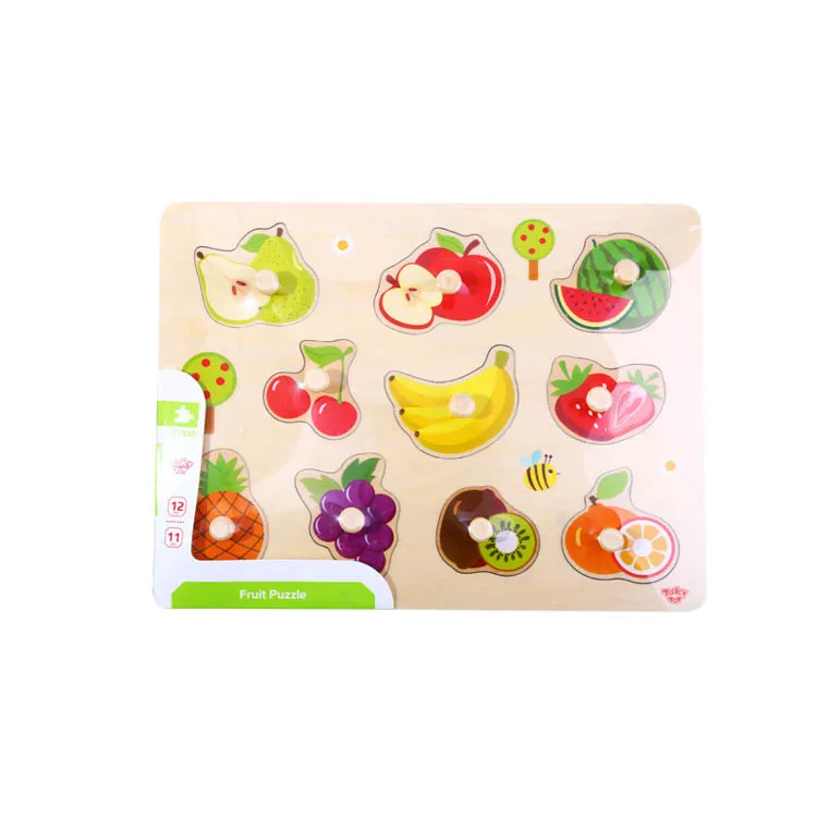 Hot Sale Educational Toys for Kids Jigsaw Wooden Fruit Puzzle