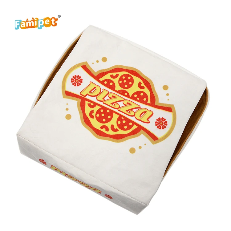 Famipet качественные мягкие игрушки для пиццы дизайнерские пищалки плюшевые собак