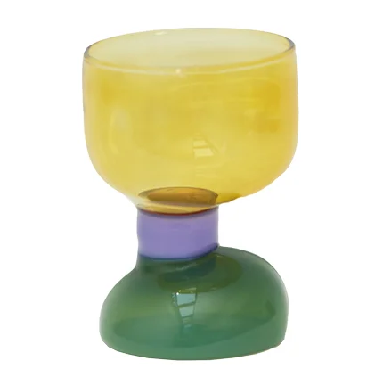 Нестандартная термостойкая цветная чашка из боросиликатного стекла для напитков коктейлей чая молока сока OEM ручная работа