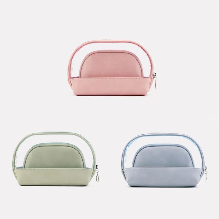 wholesale custom pu leather small luxury cosmetic makeup bag organizer 2023